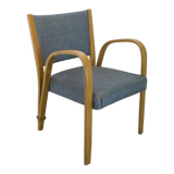 Bridge Bow Wood armchair for Steiner, 1950