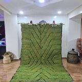 Handmade wool Berber rug 250x150 cm