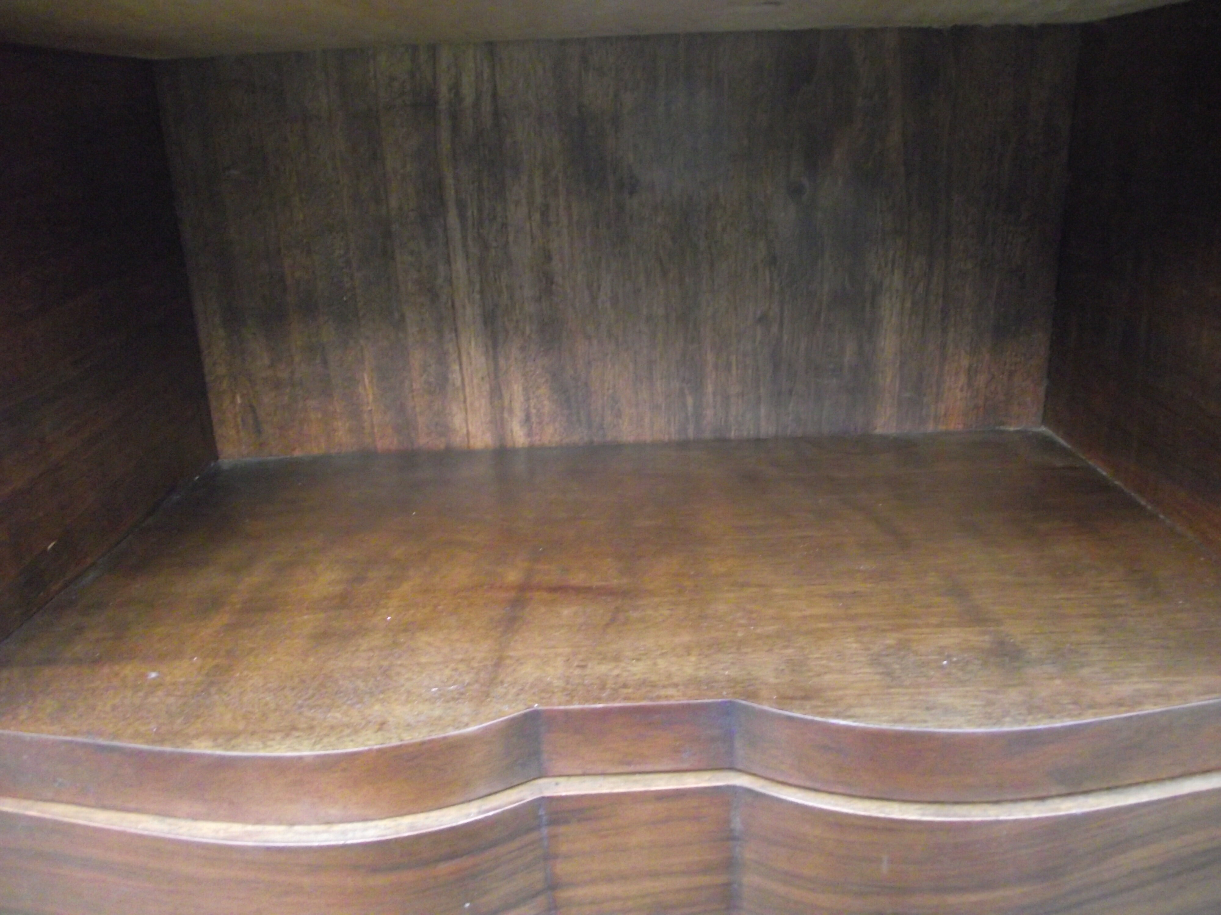 Art deco period bedside in walnut