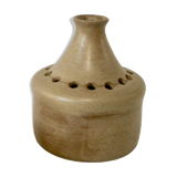 Handmade sandstone soliflore flower vase from the 70s