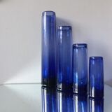 Set of 4 Holmegaard vases by Per Lutken 1960