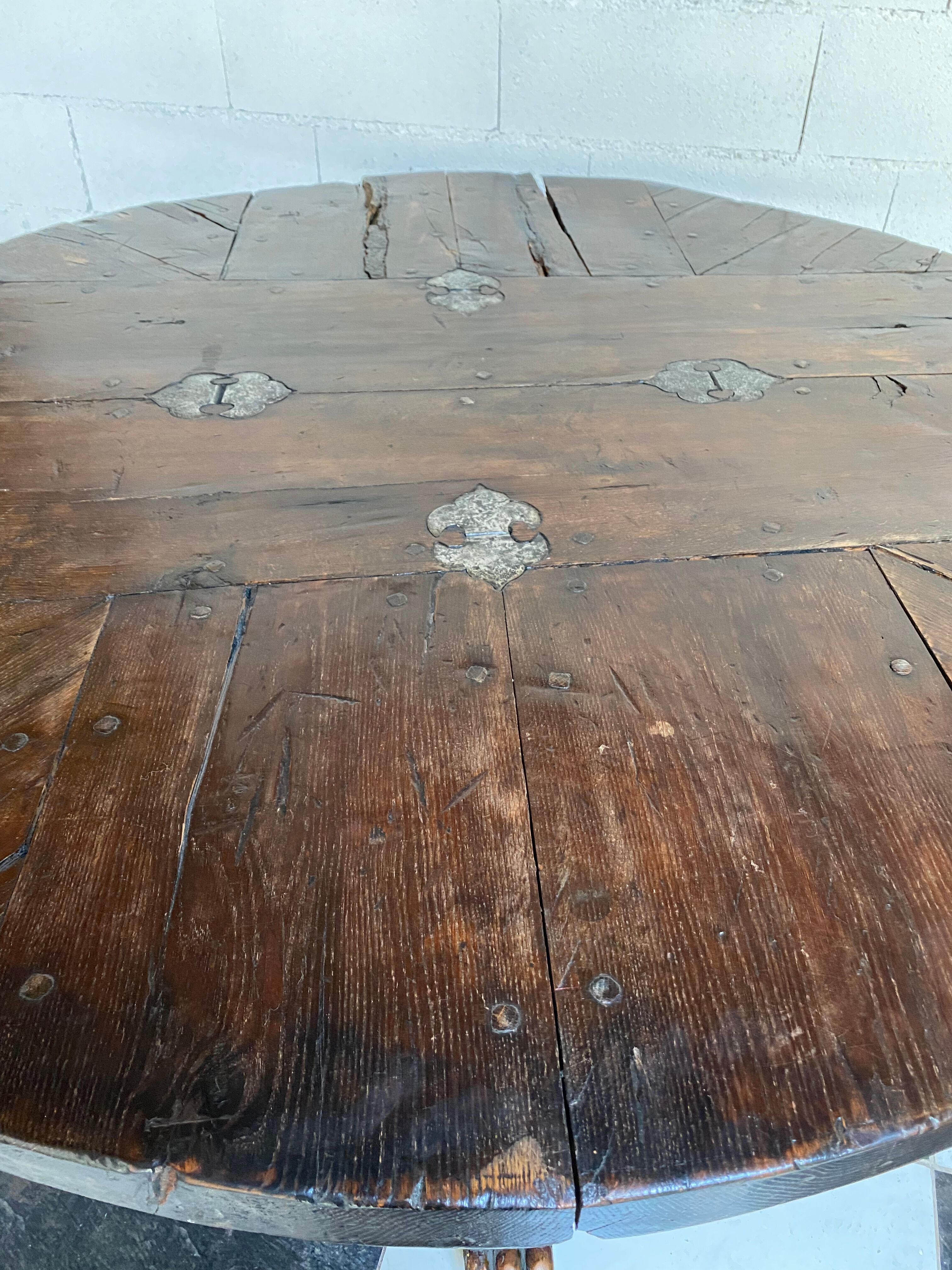 Medieval Gothic round table high period castle