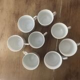 8 tasses anciennes porcelaines dépareillées