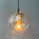 Small vintage bubble glass pendant Raak