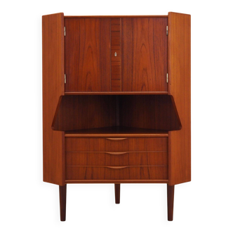 Teak corner cabinet, Danish design, 1970s, production: Denmark