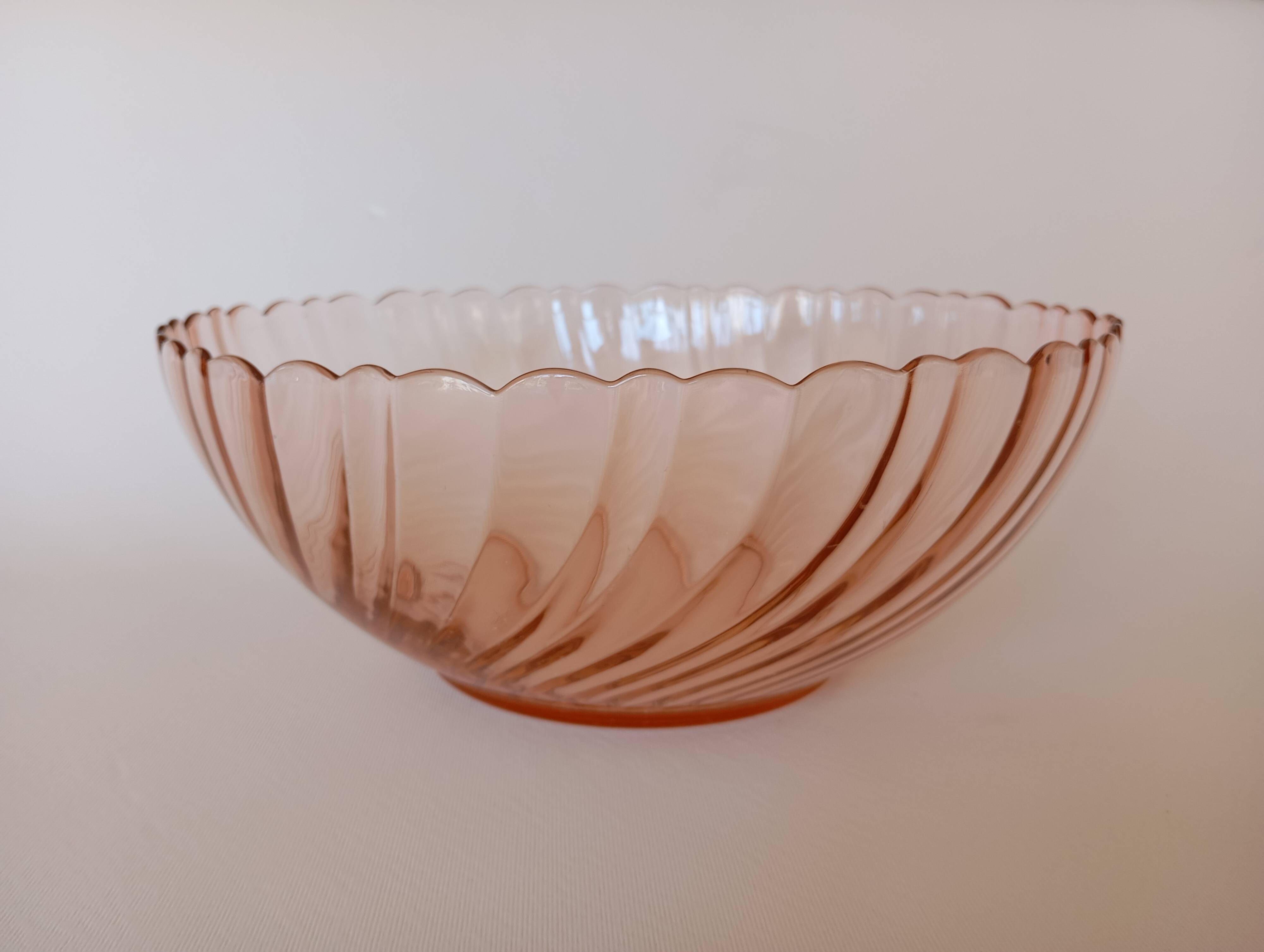 Rosaline Arcoroc glass salad bowl