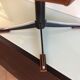 Foot rest ottoman vintage faux leather Brown years 70