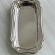 Antique silver-plated stainless steel butter dish