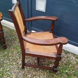 Pair of old brutalist design armchairs