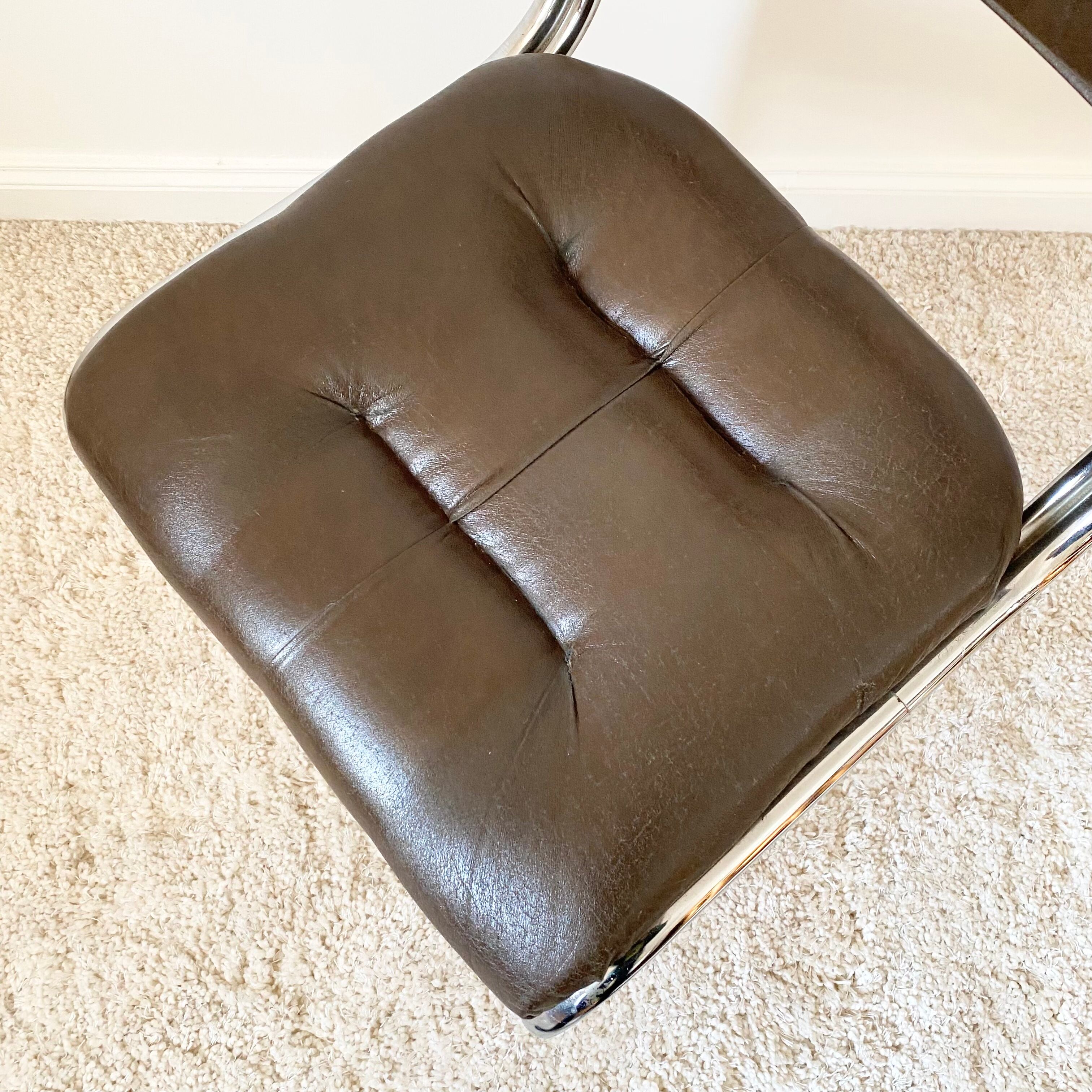 Vintage leather design chair