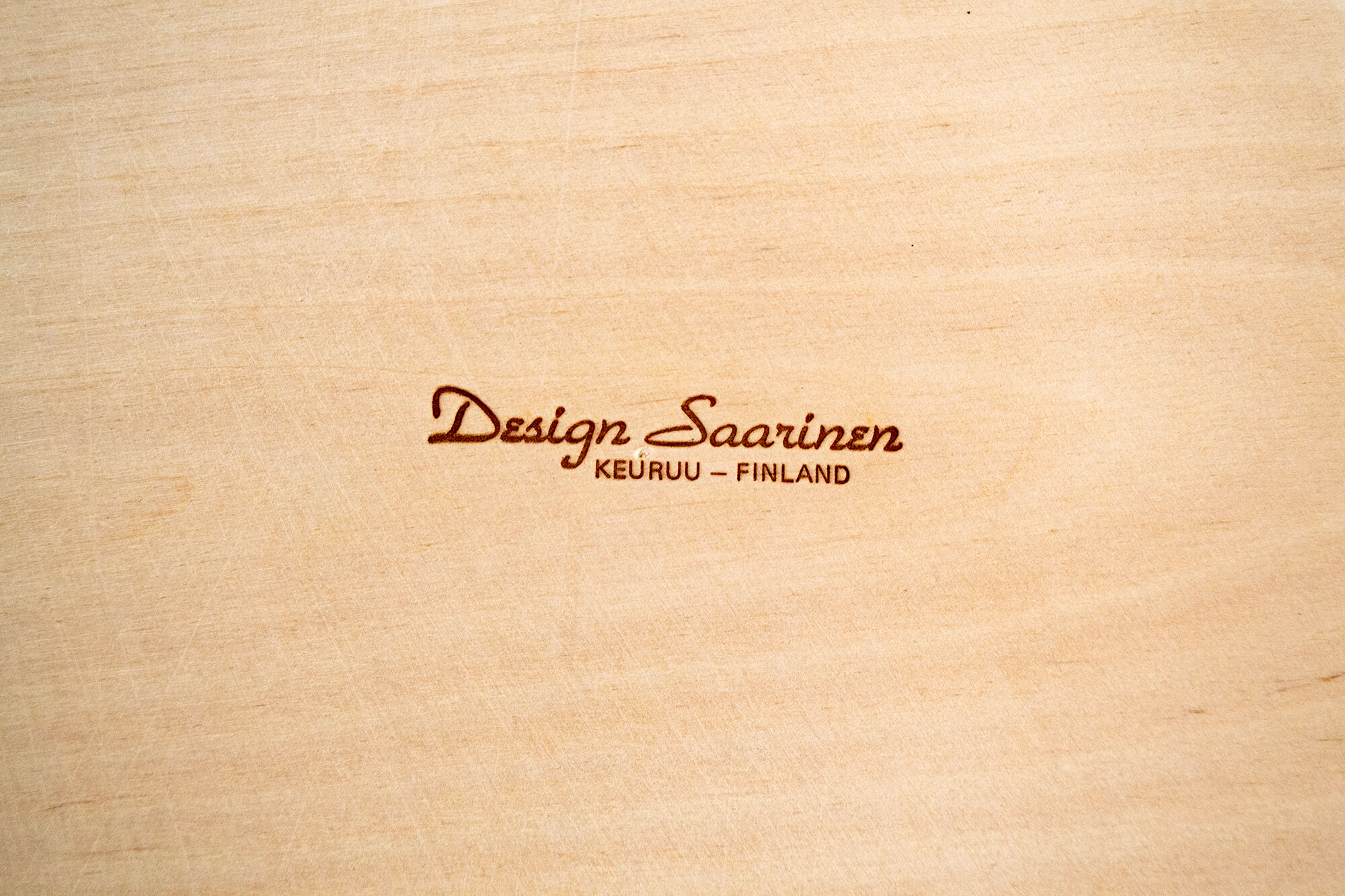 Set of birch wood plates by Eero Saarinen for Keuruu 60s