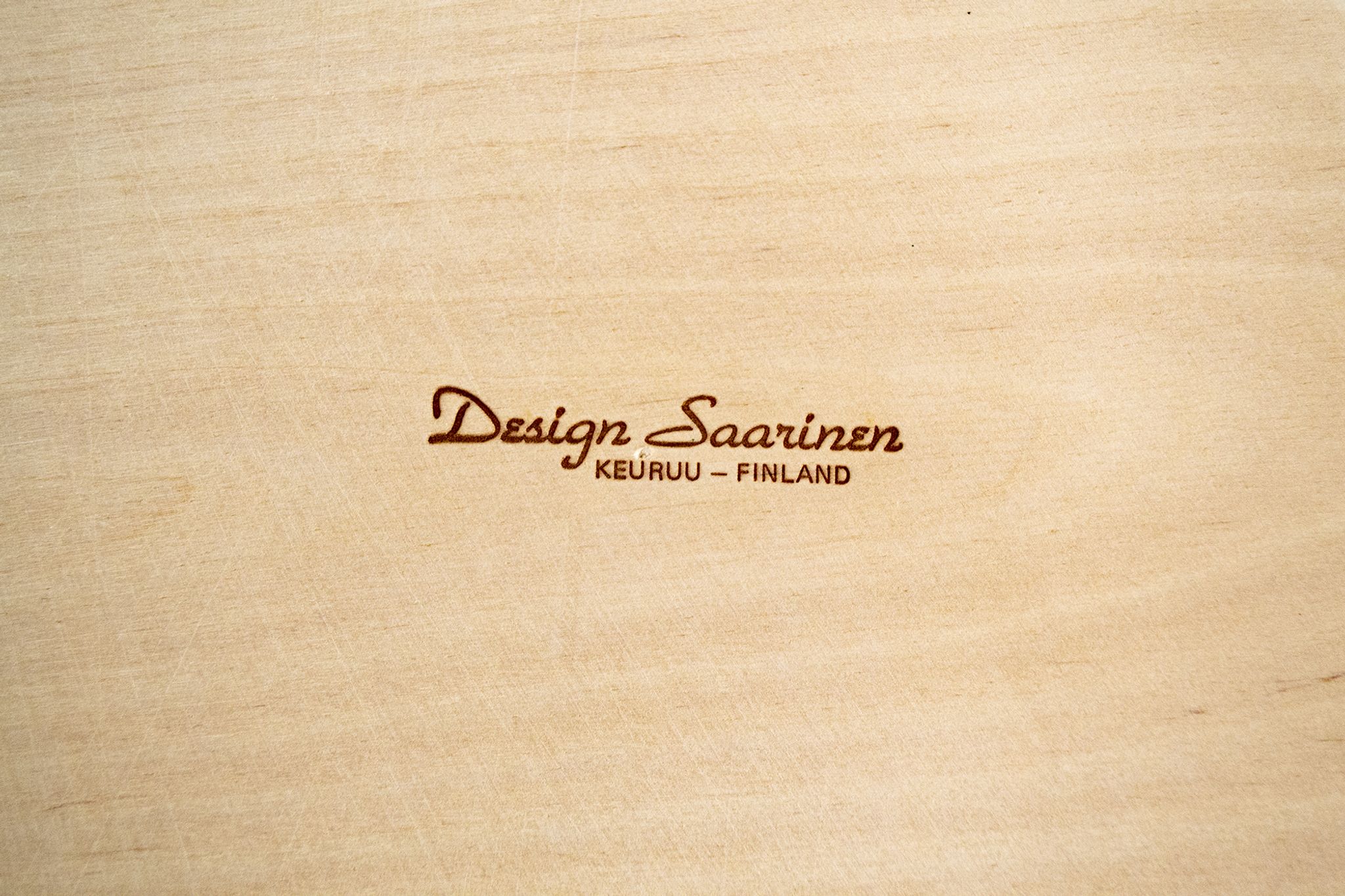 Set of birch wood plates by Eero Saarinen for Keuruu 60s