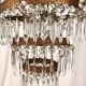 Chandelier with crystal pendants with seven lights, Louis XVI style