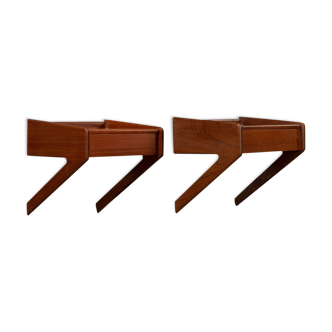 Bedside tables Model 79 in teak by Olhome, 1960s