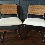 2 chairs cesca Marcel Breuer 1970