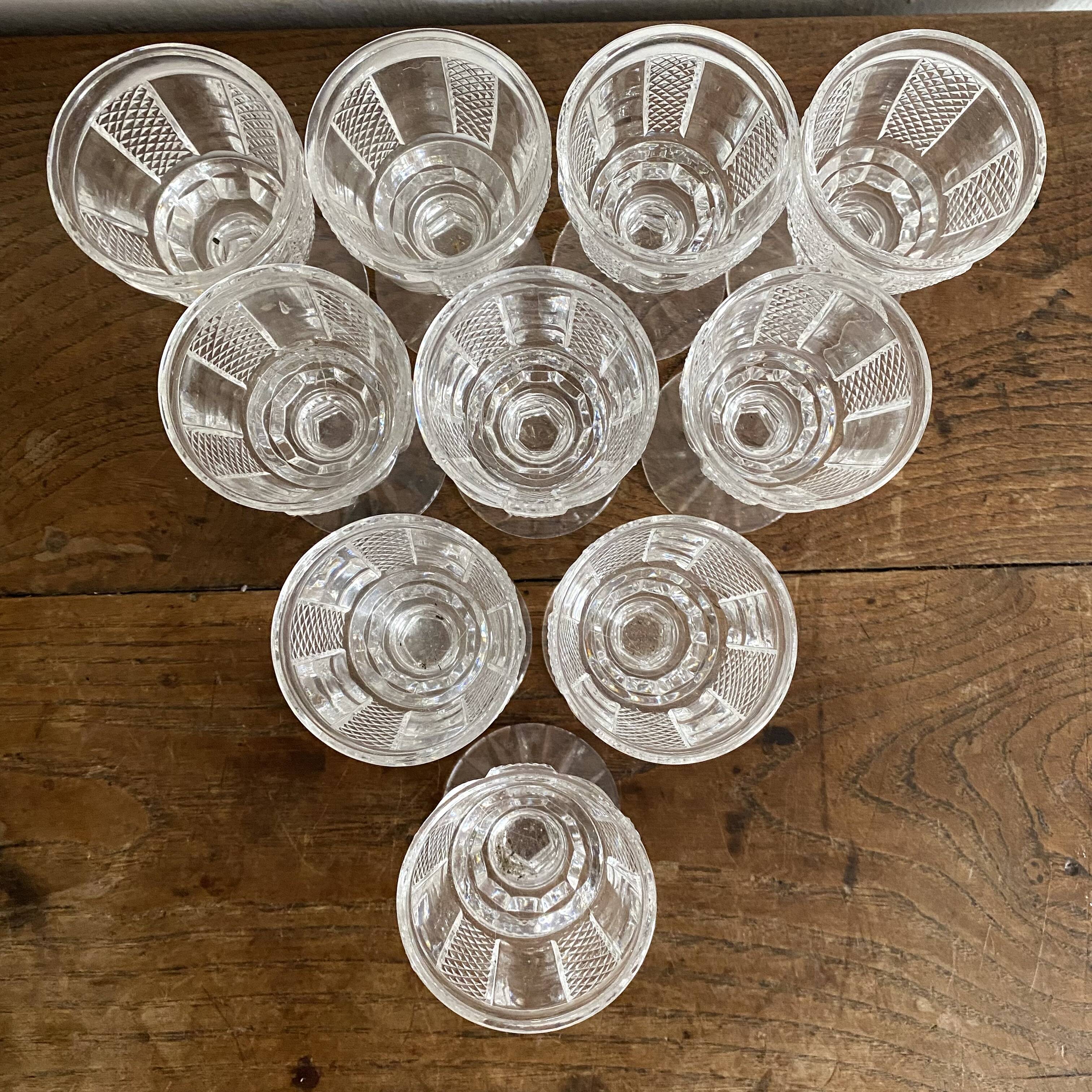 Waterford crystal white wine glasses