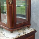 Louis XVI 2-part sideboard in mahogany veneer and precious wood marquetry