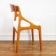 Chaise Baumann - Entièrement restaurée - Tissu, mousse & sangles : neuf