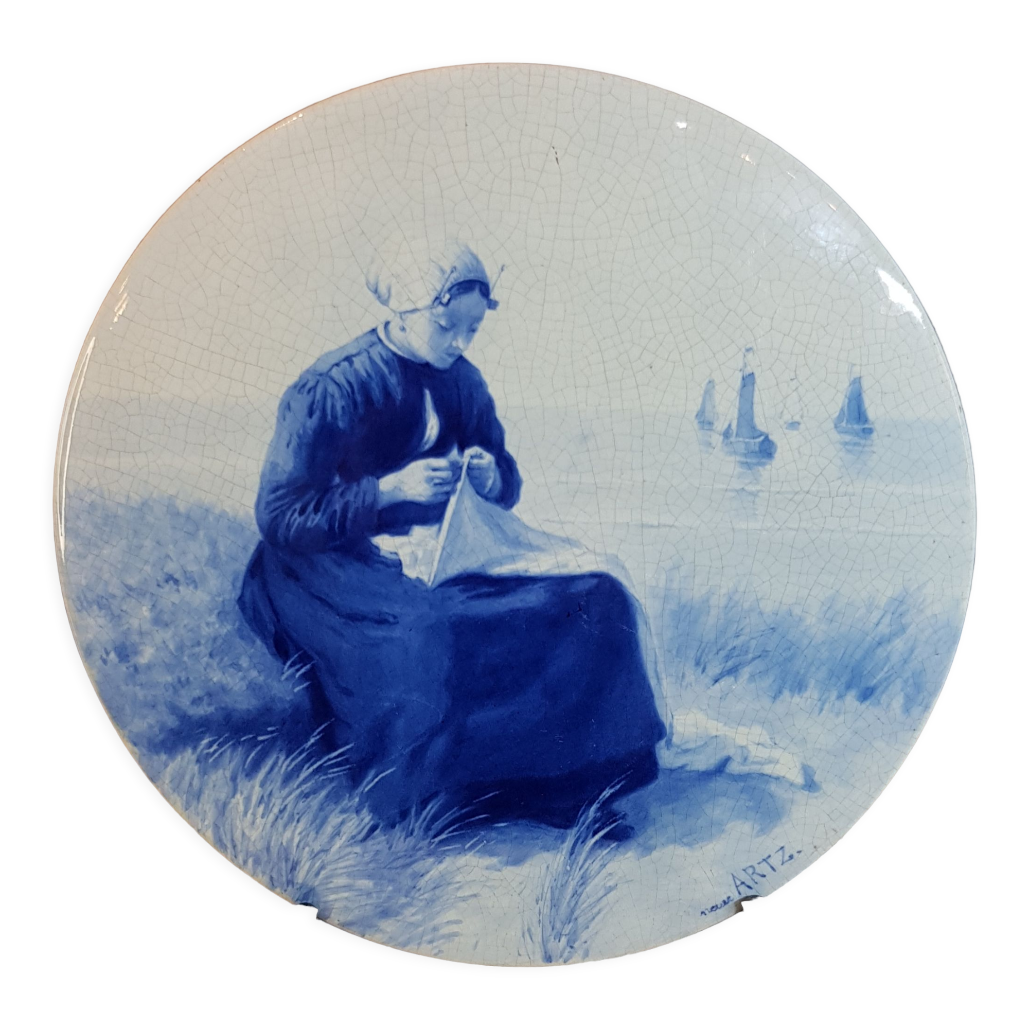 Delft earthenware decorative plate