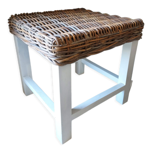 Bout de canapé minimaliste - rotin
