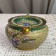 Enamelled brass ashtray