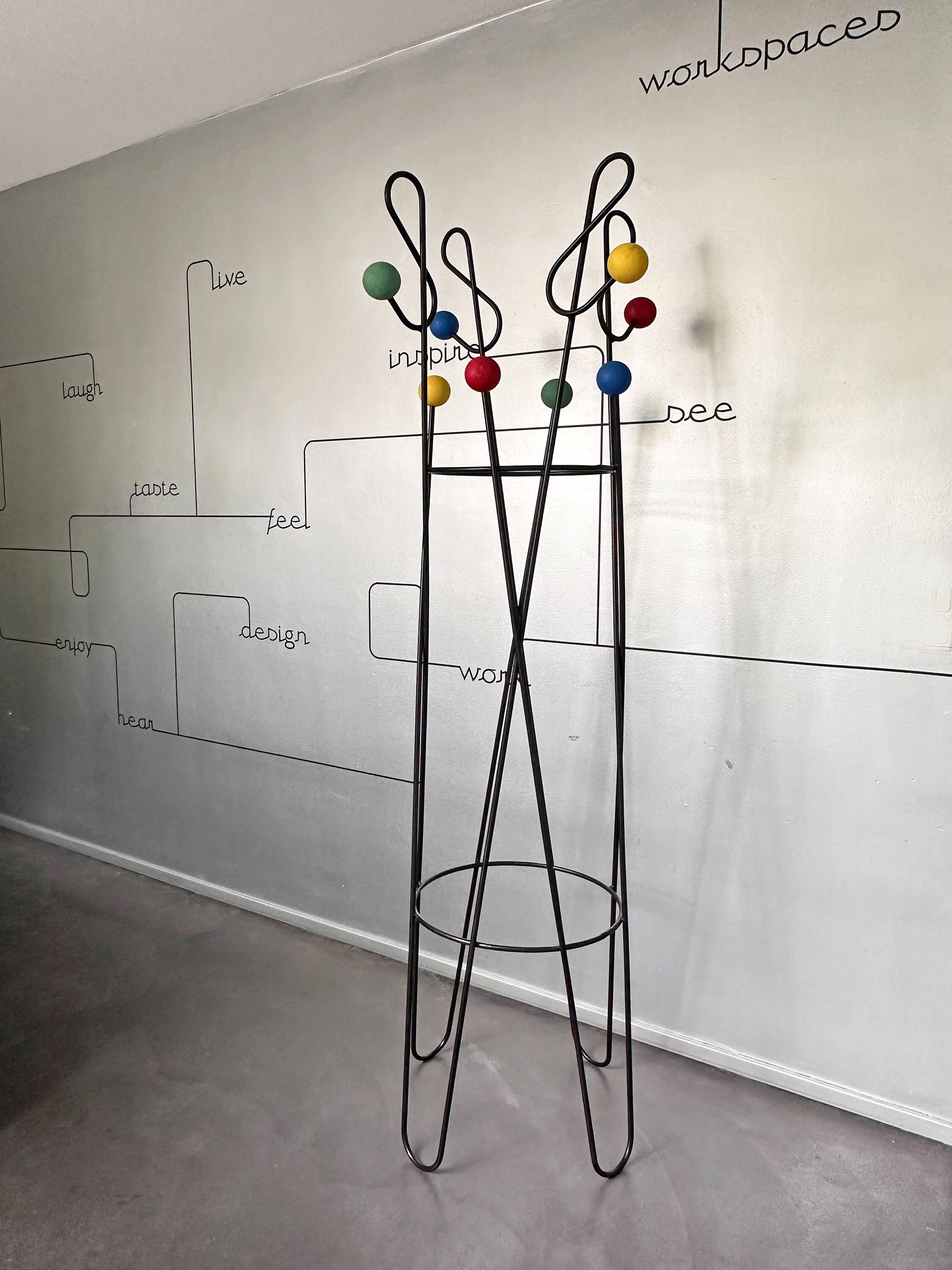 Coat rack Roger Feraud Clef de Sol, France, 1950s