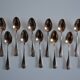 12 Cuillères à moka métal argenté