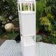 White rattan shelf