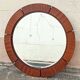 Large round mirror mahogany end 60 diameter 106.7 cm