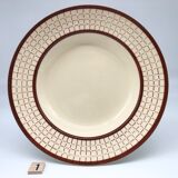 6 hollow earthenware plates "longchamp – france", colmar model