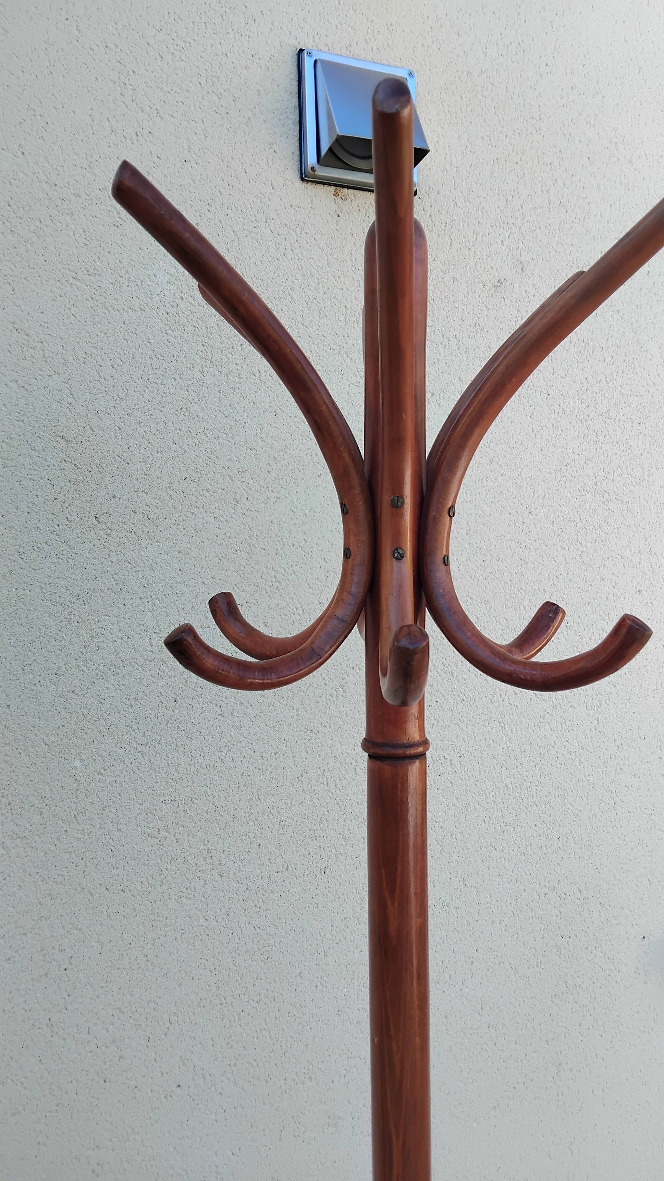 Antique Thonet style parrot coat rack