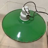 Farmhouse enameled pendant light