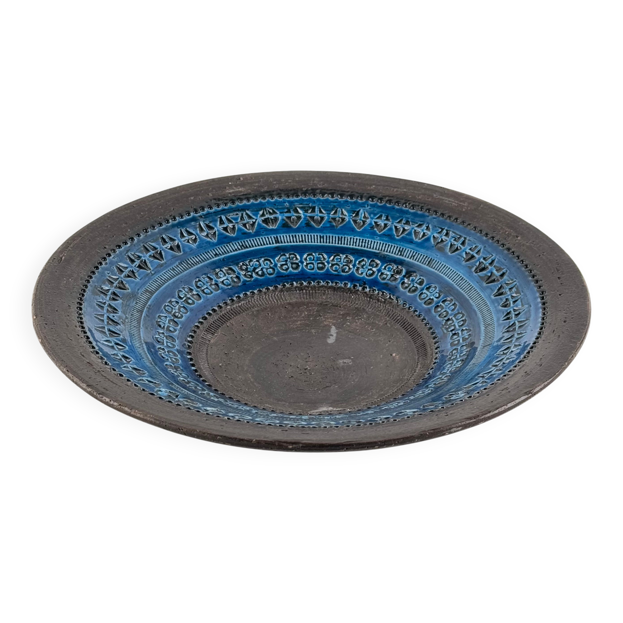 Aldo Londi for Bitossi, Large Centrepiece Bowl, Rimini Blue Series, 1970s