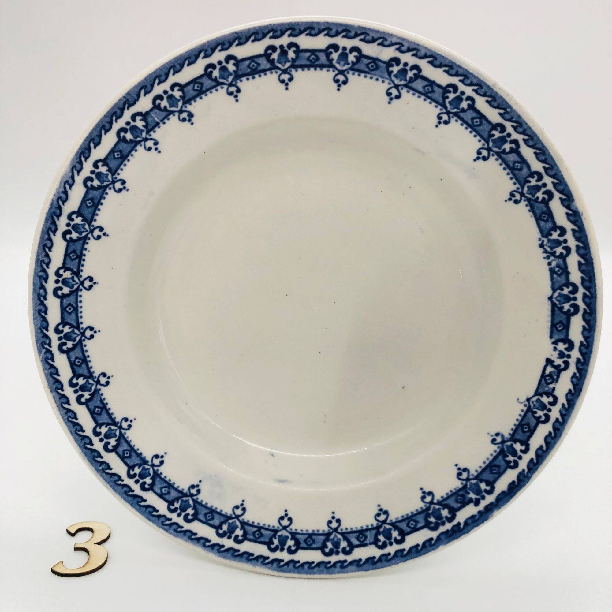 4 deep plates "Orchies - Nord". Mikado model.