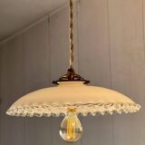 Opaline dentelée et bombée ancienne style bistrot fil corde