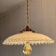 Opaline dentelée et bombée ancienne style bistrot fil corde
