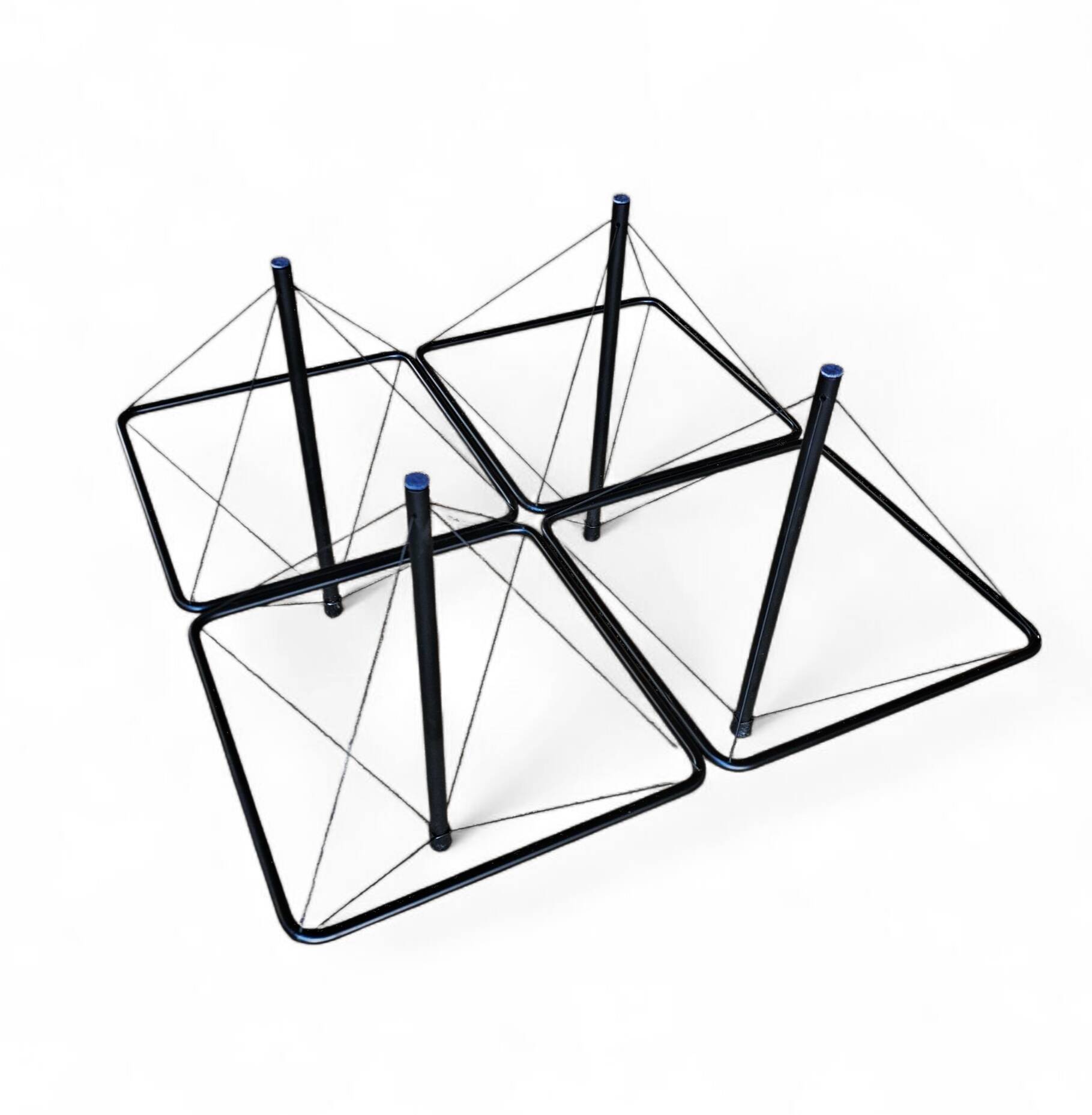 Rare wire coffee table 1980s