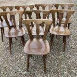 8 mountain wooden chairs