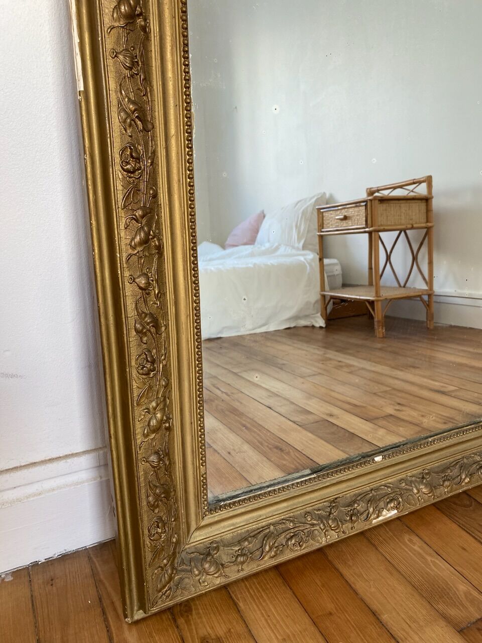 Old gilded mirror 118cm x79cm