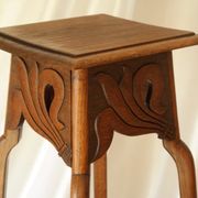 Oak stool from the early 20th century 110 x 46
