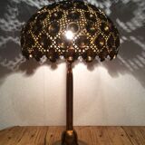 Golden metal lamp, 60s