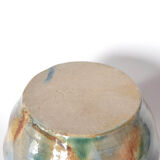 Handcrafted stoneware vase signed