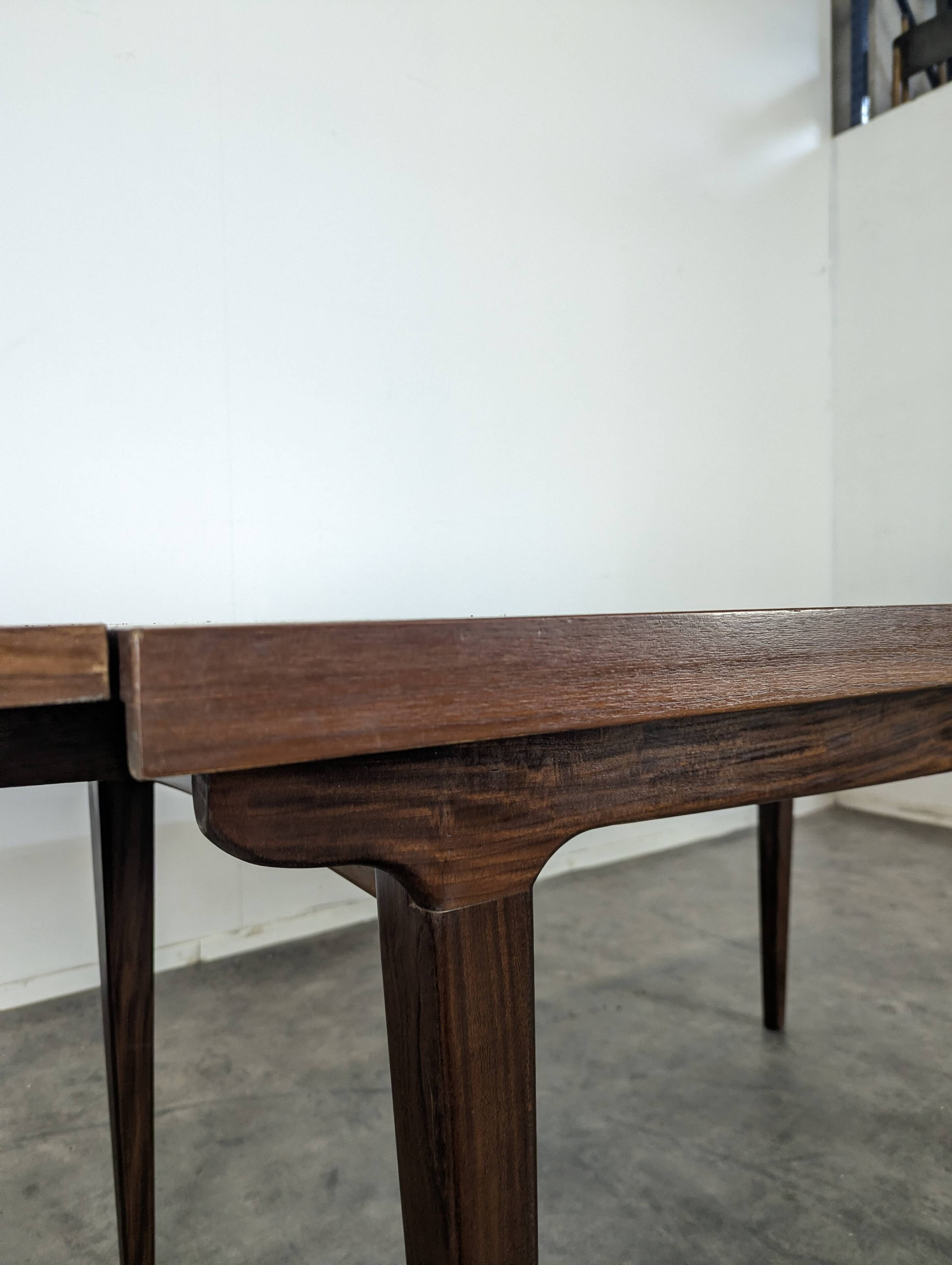 Scandinavian dining table in teak