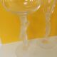 15 art deco glasses in French crystal with caryatid base