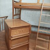 Stackable twin beds with storage chests
