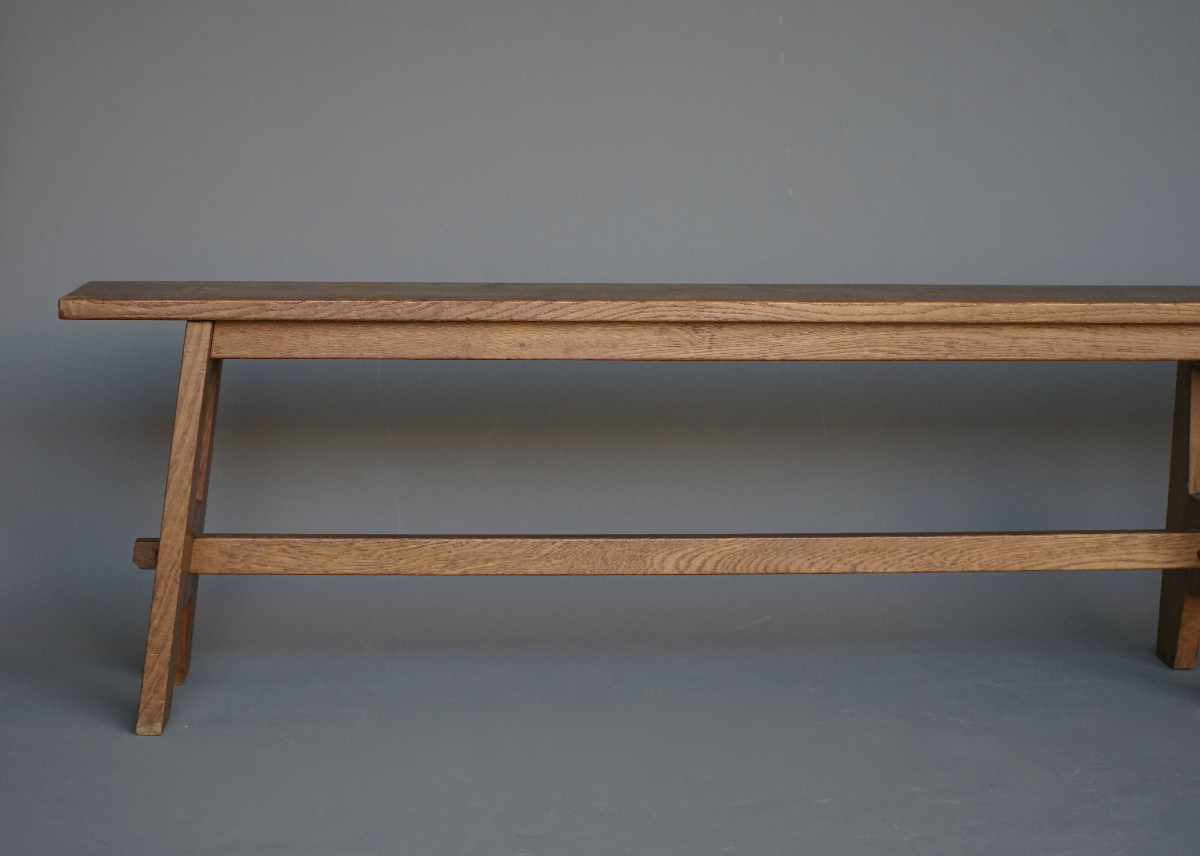 Dutch midcentury Bossche School long Bench