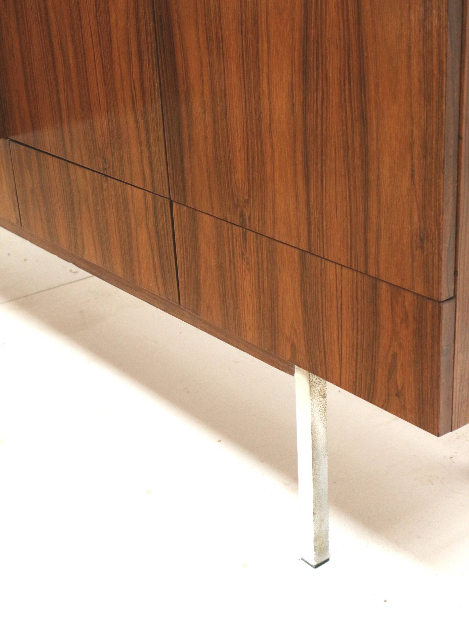 Large vintage rosewood sideboard with 6 doors from the 1960s