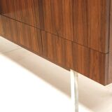 Large vintage rosewood sideboard with 6 doors from the 1960s