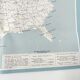 Vintage map USA 1970 America