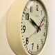 Vintage Beige School Wall Clock from Van Doorn, 1960s